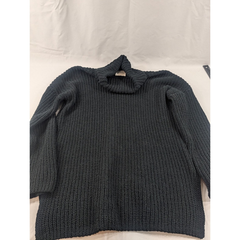 Abercrombie & Fitch Vintage Cable-Knit Turtleneck Sweater 100% Cotton Size M - Picture 8 of 8